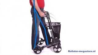 Rollator hoogte instellen en loophouding  rollatormegastorenl  veilige rollator [upl. by Aciram]