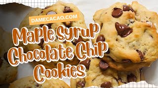 Easy Maple Syrup Chocolate Chip Cookies With Melted Butter [upl. by Inalaehak]