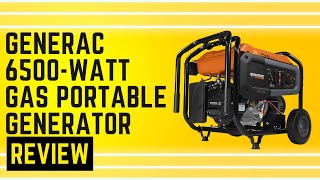 Generac 7682 GP6500E 6500Watt Gas Portable Generator Review Pros amp Cons Explained [upl. by Notlaw]