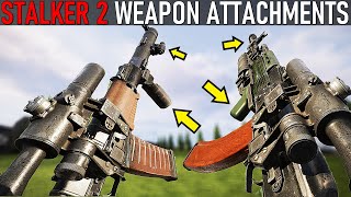 STALKER 2  All Weapon Attachments  Mounting Animations [upl. by Airdnat]