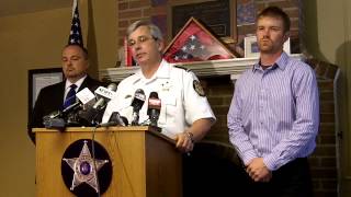 News conference Man arrested in Janesville motorcycle deaths [upl. by Laddy]