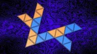 Make 3D Solid Shapes  Stellated Octangula  Звёздчатый октаэдр [upl. by Llennod]