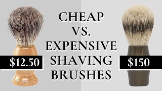 Cheap vs Expensive Shaving Brushes Tips for the Best Shave [upl. by Dannica]