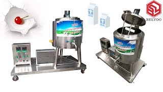 50L100 Lh HTST flow pasteuriser for mini dairy plant Fresh milk pasteurizer machine [upl. by Neyut]