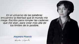 10 frases de Alejandra Pizarnik La Voz de la Oscuridad y la Poesía [upl. by Flavius751]