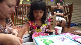 Sofias 3rd Birthday Cake Cutting [upl. by Salsbury162]