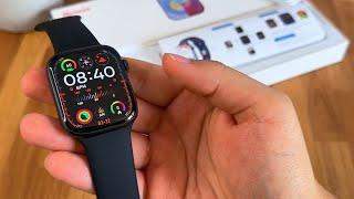 Réplica Apple Watch Series 9 Smartwatch W99 MAX Version Amoled Unboxing review y sincronizacion [upl. by Nosinned182]