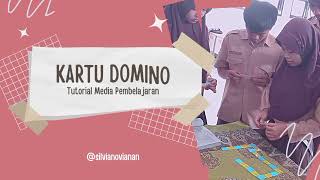 CARA MEMBUAT MEDIA PEMBELAJARAN KARTU DOMINO  PART 1 [upl. by Weingartner]