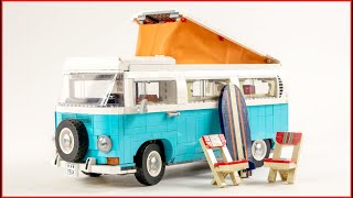 LEGO Creator 10279 Volkswagen T2 Camper Van Speed Build for Collectors  Brick Builder [upl. by Aimerej105]