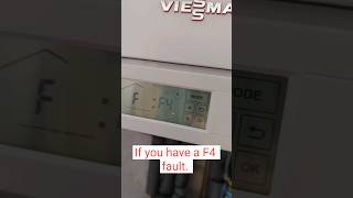 Viessmann Vitodens 100W F4 fault for the customer [upl. by Kcirderfla]