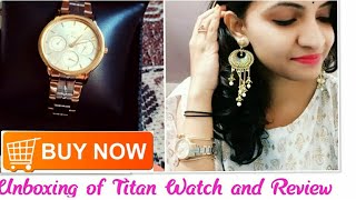 Unboxing of Flipkart Titan Neo Analog Watch For WomenClassy watches [upl. by Aranaj]