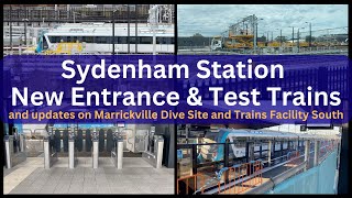 Sydenham Station Marrickville Dive Site amp Trains Facility South Sydney Metro Update Jan to July 23 [upl. by Cob309]