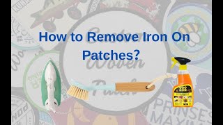 How to Remove Iron on Patches？Step by Step O mistake [upl. by Noteek]