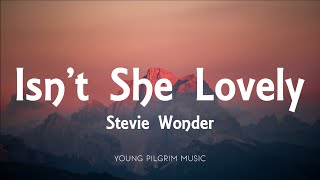 Stevie Wonder  Isnt She Lovely Lyrics [upl. by Drew]