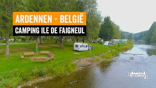 Kamperen in de Ardennen I Camping Ile de Faigneul I België [upl. by Hgielsa]