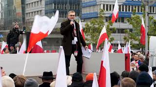 Marcin Osowski  Prezes Młodzieży Wszechpolskiej  MARSZ NIEPODLEGŁOŚCI 2024 [upl. by Champaigne]