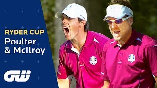 Ian Poulter and Rory McIlroy FourBall Highlights  Ryder Cup 2012  Golfing World [upl. by Barcellona]