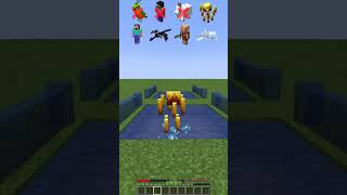 Electric Water vs Mob Jumps shorts minecraft meme [upl. by Dnomzed]