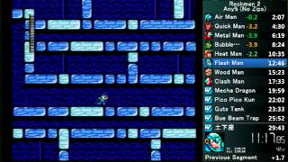 ロックマン2 RTA Mega Man 2 Zipless Speedrun in 2903 [upl. by Yoc373]