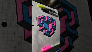 Dibujo 3d paso a paso drawing dibujos3d art dibujo3d [upl. by Arhna]