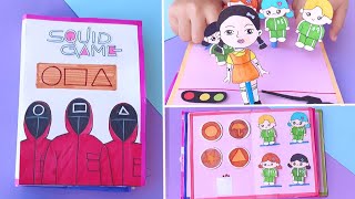 5 Squid gaming book  Paper Games book  DIY squid Gaming Book  easy to make  DIY Paper games [upl. by Aslehc]