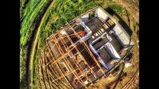 S01E52 Jak wygląda proces montażu wiązarów Budowa domu krok po kroku Roof Truss Timelapse [upl. by Helsa531]