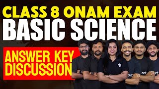 Class 8 Onam Exam Basic Science  Answer Key Discussion  Eduport [upl. by Inalel]