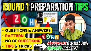 Zoho latest Round 1 questions  Zoho level 1 Questions for Software developer amp Quality Analyst [upl. by Zweig]