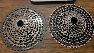 Comparison Sram XType Cassette XX1 SL Vs GX [upl. by Berlin]