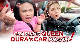 CRASHING QUEEN DURAS NEW CAR PRANK [upl. by Masry431]