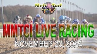 20 November 2024  Philippines Horse Racing Live  Metro Manila Turf Club Inc [upl. by Elo]