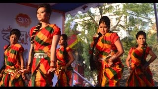 Dance academyschool in Uttara Ailo darun fagun re laglu mone agun re I Bangladeshi Dance [upl. by Ellac]