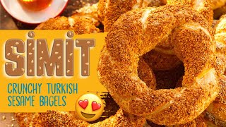 SİMİT RECIPE 🤩 How to Make Simit at Home  1 Turkish Street Food [upl. by Figge]