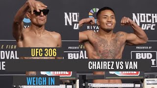 UFC 306  Edgar Chairez vs Joshua Van  weigh in [upl. by Releyks]