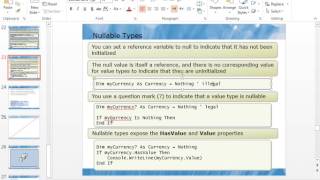 23 Nullable Types In VB Net [upl. by Lorenz650]