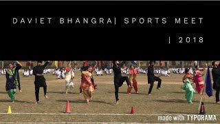 Bhangra Performance  DAVIET  Sports Meet  2018 [upl. by Marte876]