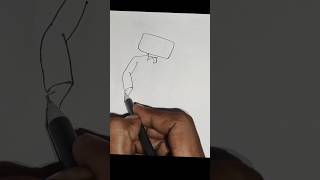 speaker man drawing easy  how to draw speakerman  skibiditoilet speakerman shorts [upl. by Roi]