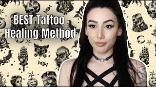 BEST Tattoo Healing Method  Recovery Derm Saniderm Dermalize etc [upl. by Zulaledairam700]