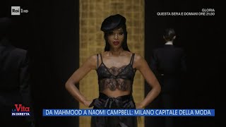 Da Mahmood a Naomi Campbell Milano capitale della moda  La Vita in diretta  26022024 [upl. by Samella]