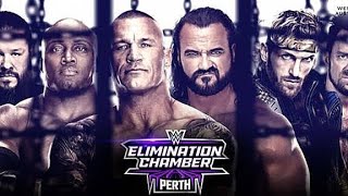 WWE Elimination Chamber 2024 Mens Elimination Chamber Match WWE2K23 Simulation [upl. by Leduar]