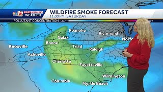 Dry for Most Areas in North Carolina Warmer Sunday WinstonSalem Greensboro [upl. by Ailama]