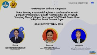 Pengabdian Kepada Masyarakat Universitas CenderawasihKerjasama antara Fakultas Kedokteran dan FMIPA [upl. by Danialah69]