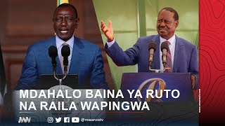 MWANZO HABARI LIVE MDAHALO BAINA YA RUTO NA RAILA WAPINGWA VIKALI [upl. by Remliw]