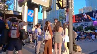 Toronto Megs TV YongeDundas square  Event of the square  Toronto Canada [upl. by Youngman243]