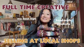 ↟how I sell my handmade products at local shops chatty vlog smallbusinessdiaries [upl. by Anih]