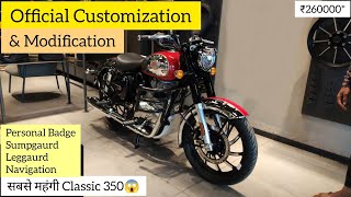 RE Classic 350 New Model  Official Modification amp Customization  GPS Alloy with Cost [upl. by Atinahs]