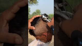 Asmr haircut with old barber classicshaving asmrhaircut haircut hairsalon shaving shavers [upl. by Poirer]