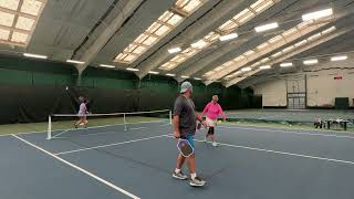 Mixed dubs Davekathy vs erickarin game 1  old saybrook tennis club  9124 [upl. by Kwei]