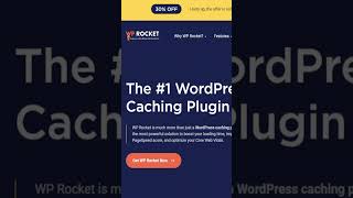 Wp Rocket Discount WordPress Plugin  Black Friday offer 30 off shorts [upl. by Teraj]