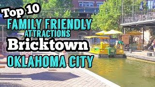 Top 10 Family Friendly Things to do in Bricktown 2020  Oklahoma City [upl. by Hesketh]